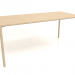 3 डी मॉडल टेबल डीटी (1800x800x750, लकड़ी सफेद) - पूर्वावलोकन
