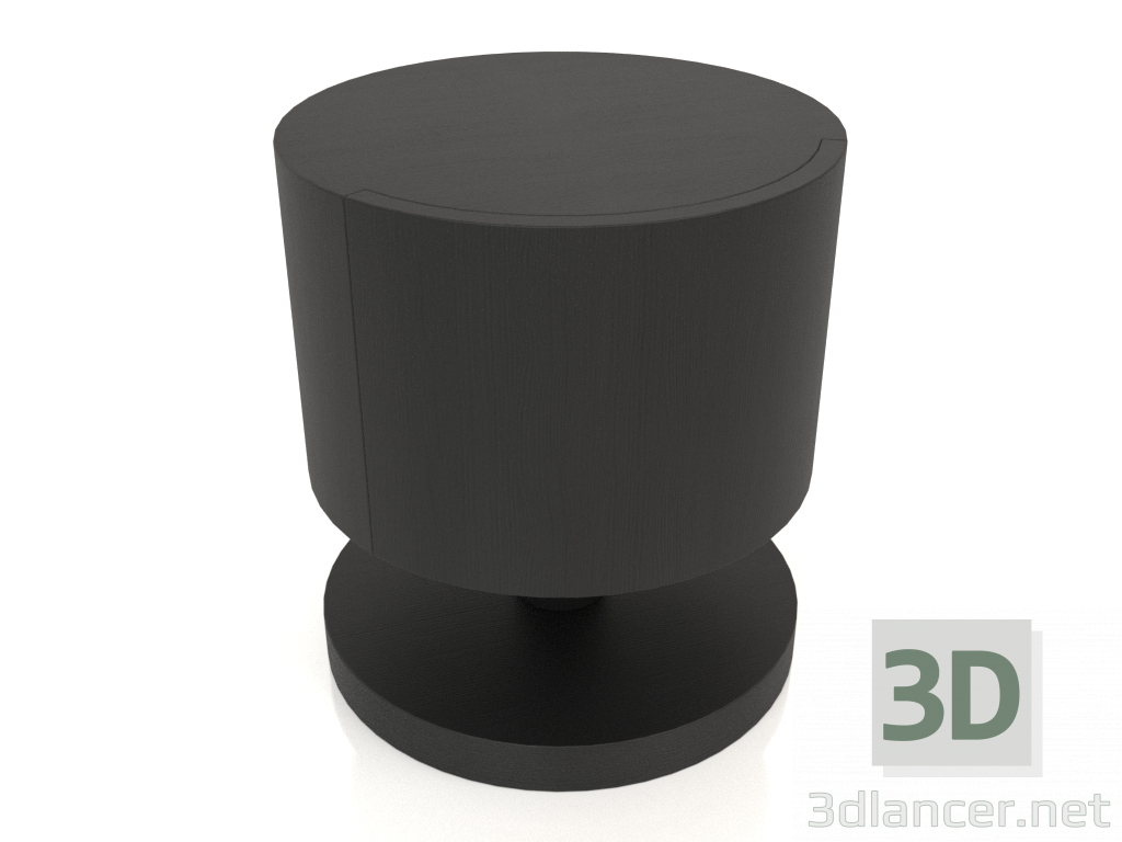 3d model Night table TM 08 (D=450x500, wood black) - preview
