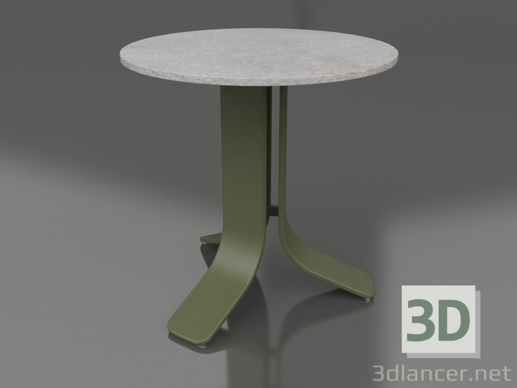 modello 3D Tavolino Ø50 (verde oliva, DEKTON Kreta) - anteprima