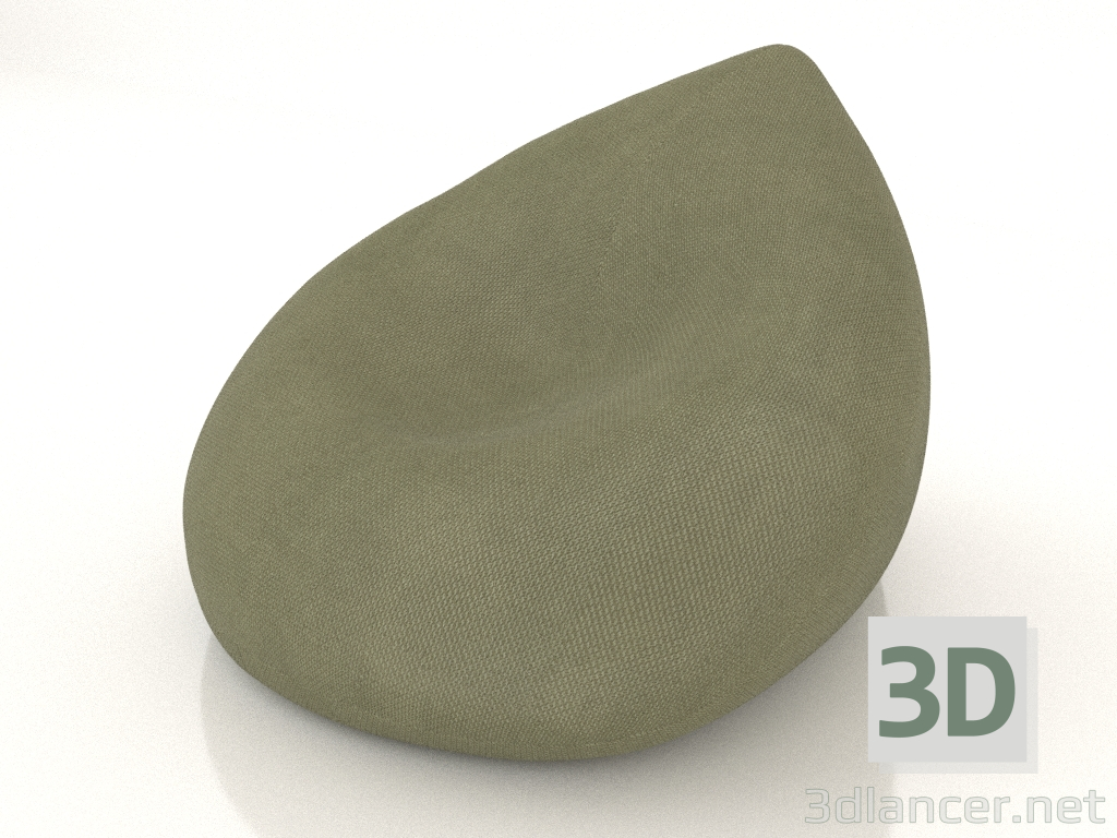 modèle 3D Pouf Calme (tresse 3017) - preview