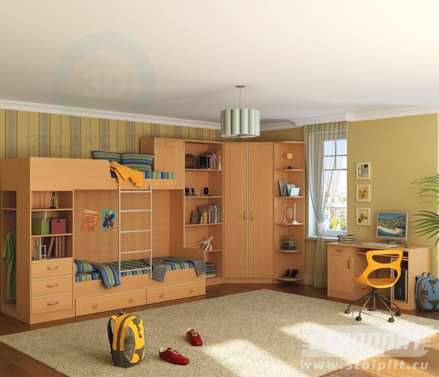 3d model Children's room Simba - preview 3d model Children's room Simba - preview