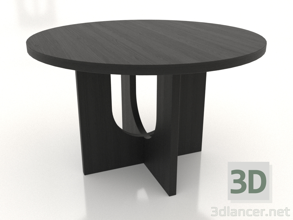 3d model Mesa de comedor REDONDA Ø 1200 mm (negro RAL 9005) - vista previa