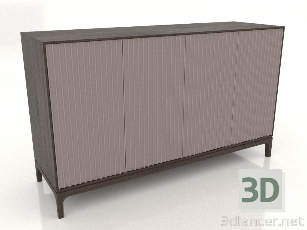 modello 3D Mobile TV FARGO con frontali fresati 1600x500x950 mm (platino, rovere scuro, opzione 2) - anteprima modello 3D Mobile TV FARGO con frontali fresati 1600x500x950 mm (platino, rovere scuro, opzione 2) - anteprima