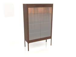 Витрина, отделка шпон орех (100x39.5x161.6 см)