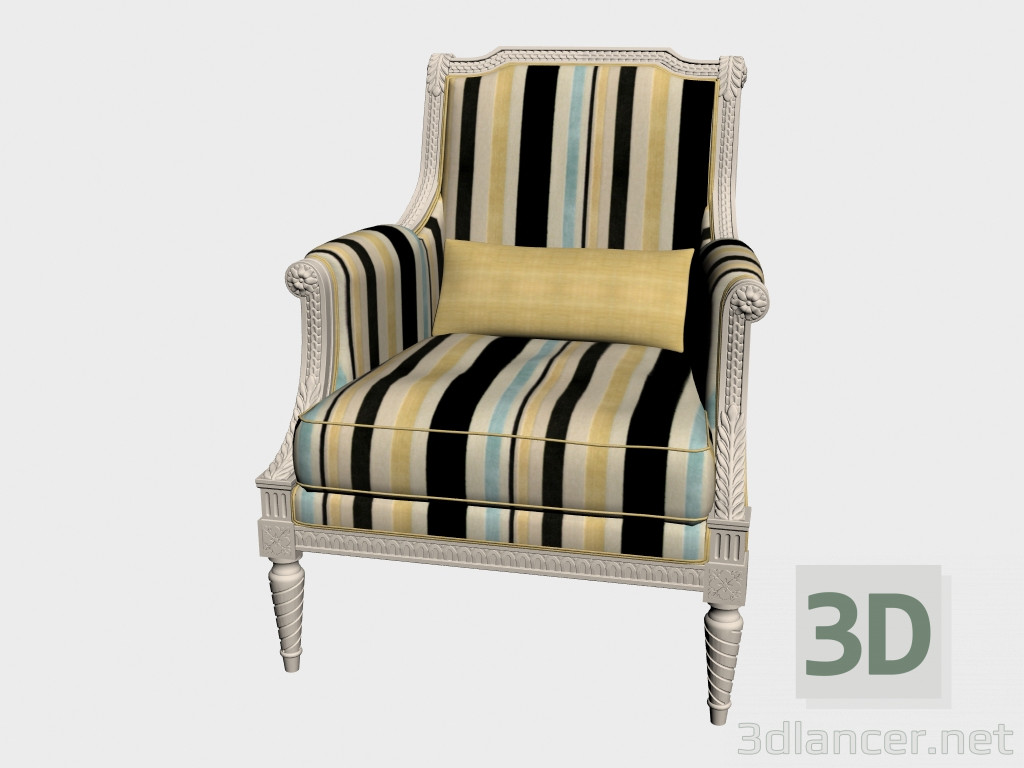 modello 3D sedia Gretta - anteprima