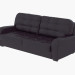 3d model sofás de cuero triple Montreal - vista previa