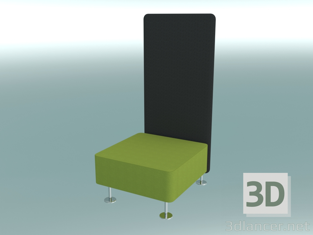 3D Modell Poof, verbindet sich mit 1 Partition (11) - Vorschau