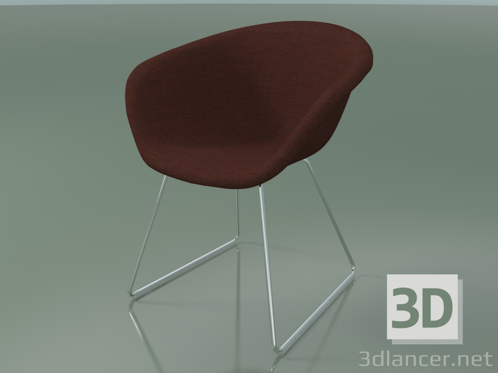 3D Modell Stuhl 4230 (auf einem Schlitten mit Polsterung f-1221-c0576) - Vorschau