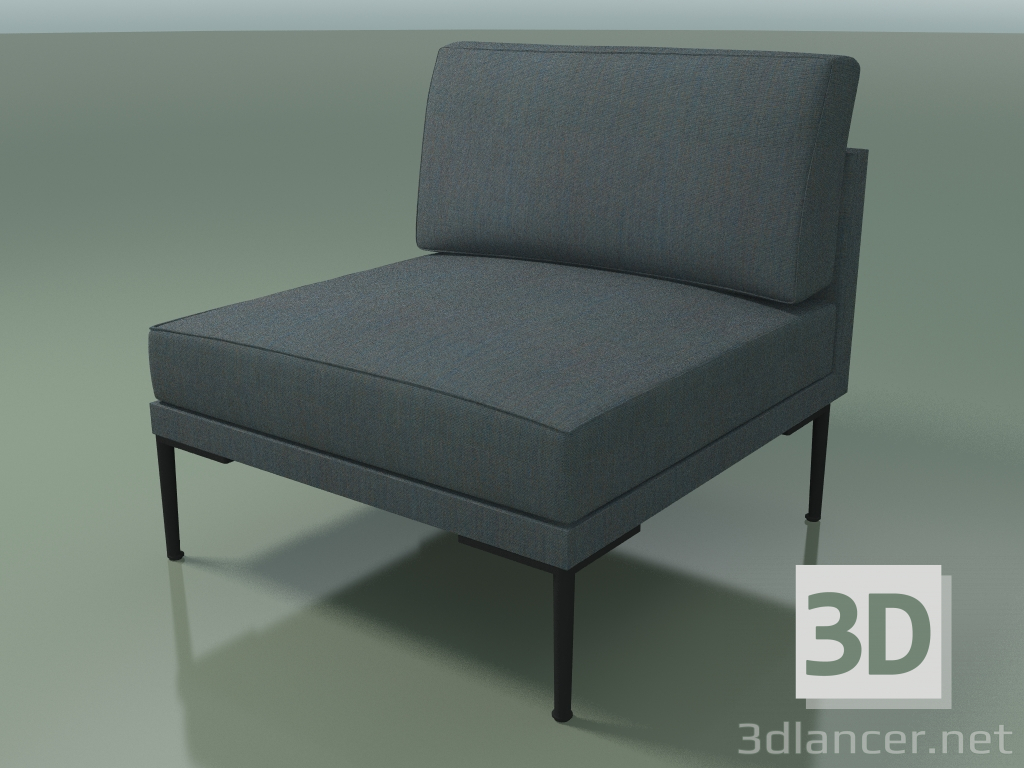3d model Central module 5216 (one-color upholstery) - preview