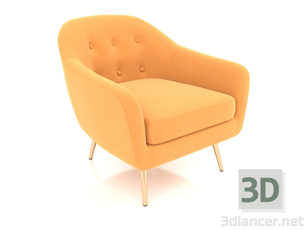 3d модель Кресло Carmen 1 – превью