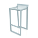 3d model High stool with a low back (Blue gray) - preview