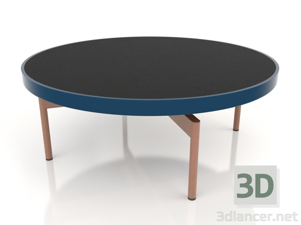 3D Modell Runder Couchtisch Ø90x36 (Graublau, DEKTON Domoos) - Vorschau