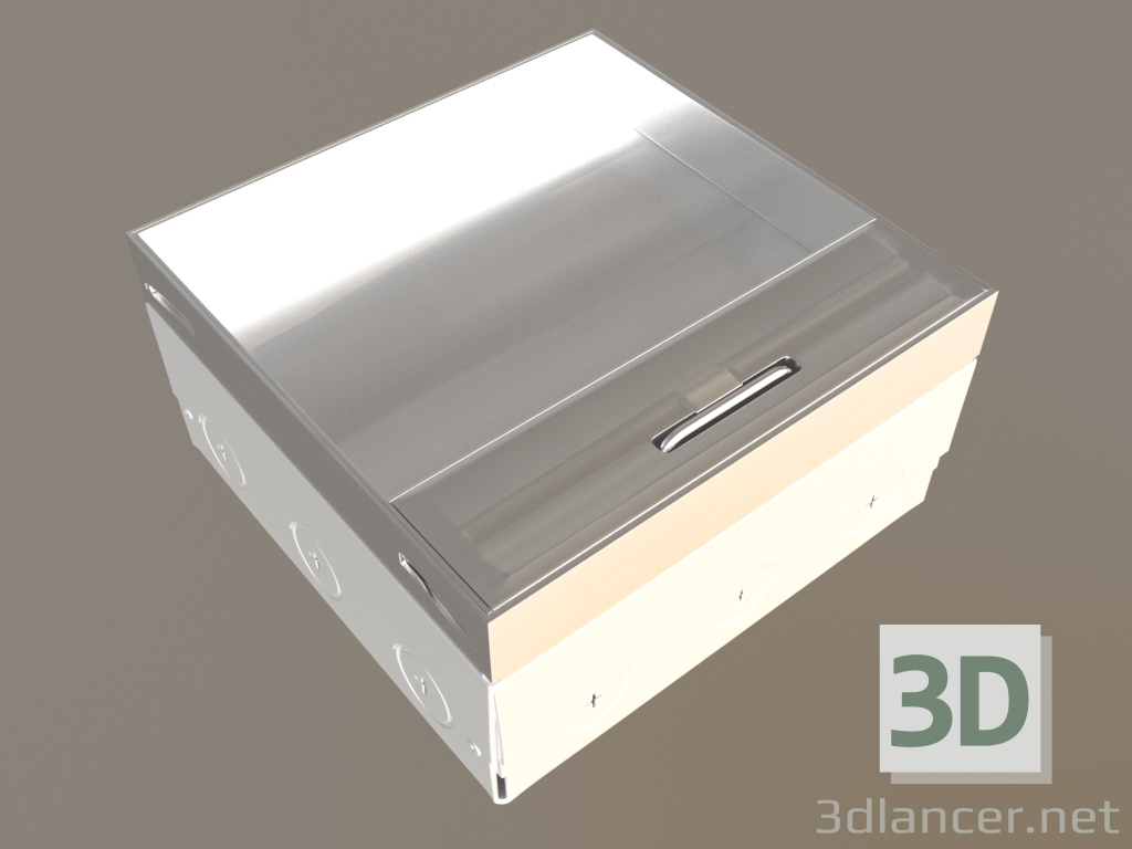 3d model Floor hatch 12 mod. (6 mods. 45x45 mm., DFB12SMLVL) - preview