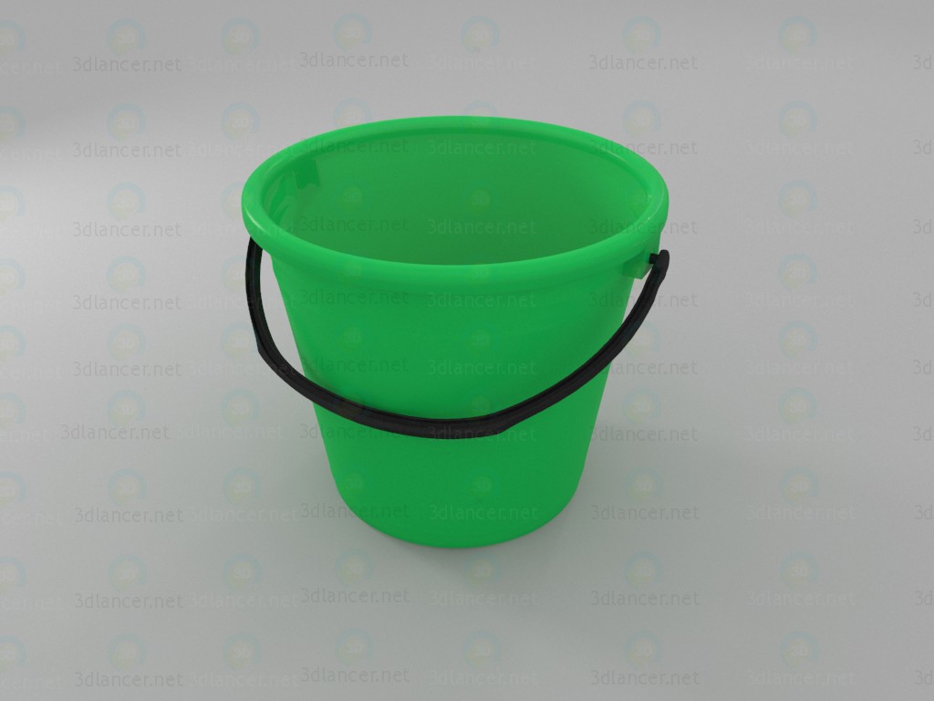 3d model Plastic bucket - preview