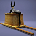 3d Egyptian Anubis Shrine Tutankhamun 3D model buy - render