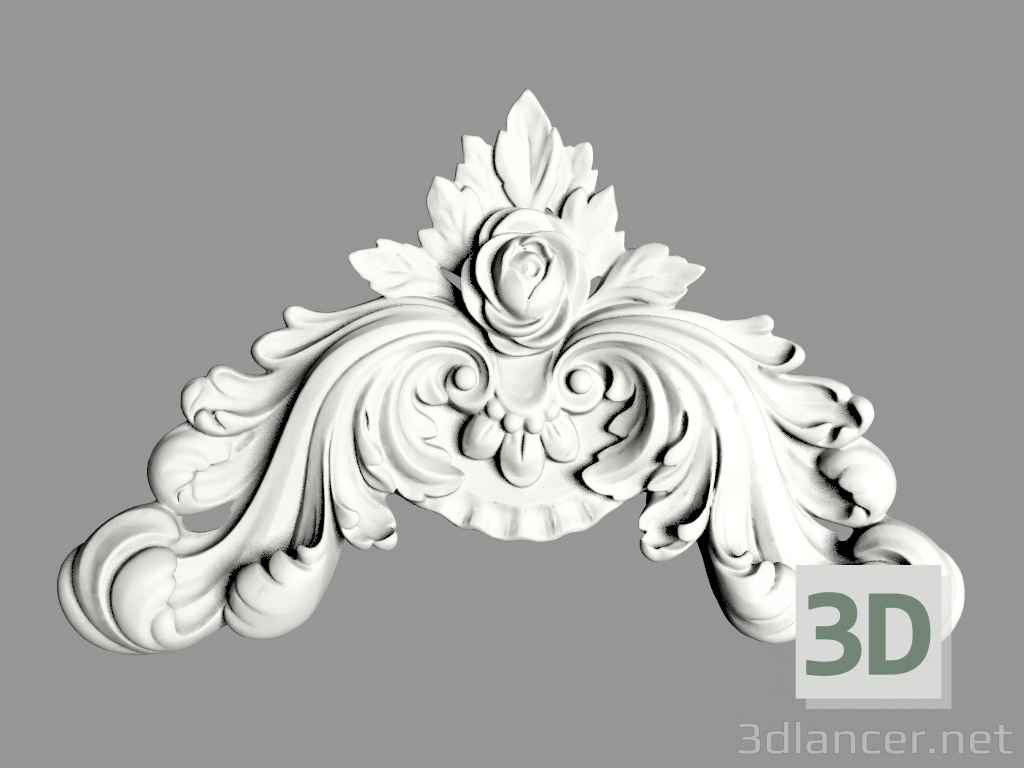 modello 3D Decorazione murale (Ф154) - anteprima