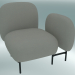 modello 3D Sistema di sedili componibili Isole (NN1, sedile con schienale alto, bracciolo sinistro) - anteprima