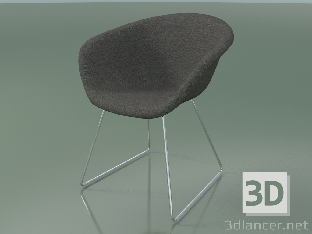 3D Modell Stuhl 4230 (auf einem Schlitten mit Polsterung f-1221-c0134) - Vorschau