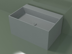 Vasque à poser (01UN42302, gris argenté C35, L 72, P 48, H 36 cm)