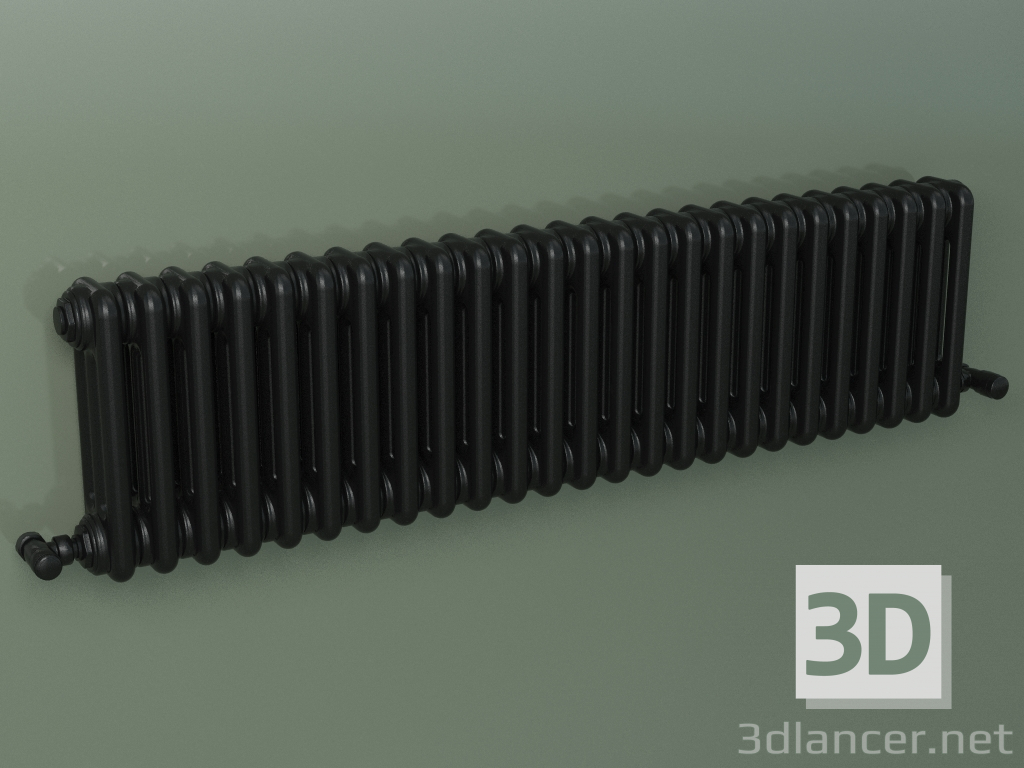 3d model Tubular radiator PILON (S4H 3 H302 25EL, black) - preview