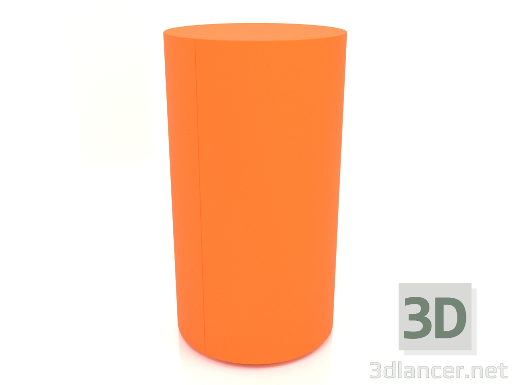 3D modeli Kabin TM 09 (D=503x931, parlak parlak turuncu) - önizleme