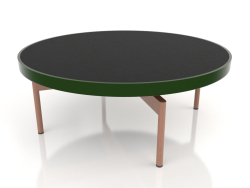 गोल कॉफी टेबल Ø90x36 (बॉटल ग्रीन, डेकटन डोमूज़)