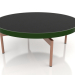 modèle 3D Table basse ronde Ø90x36 (Vert bouteille, DEKTON Domoos) - preview