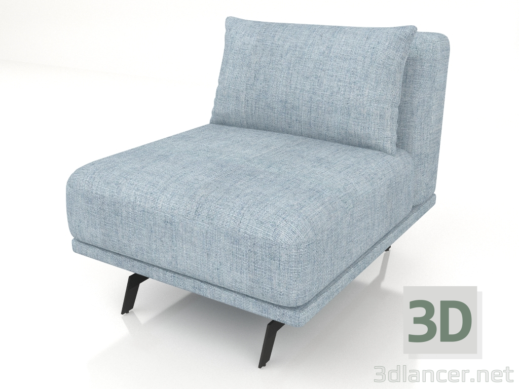 3d model Galaxy 2 sofa module - preview