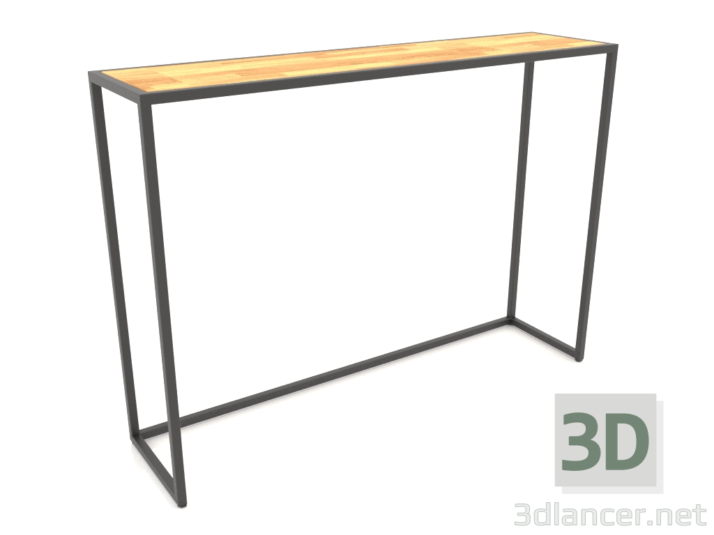 modèle 3D Console rectangulaire (BOIS, 120x30x86) - preview