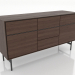 modello 3D Mobile 2 1600x500 mm (noce scuro) - anteprima