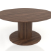 modèle 3D Table de salle à manger, finition placage noyer (D 160x76,4 cm) - preview