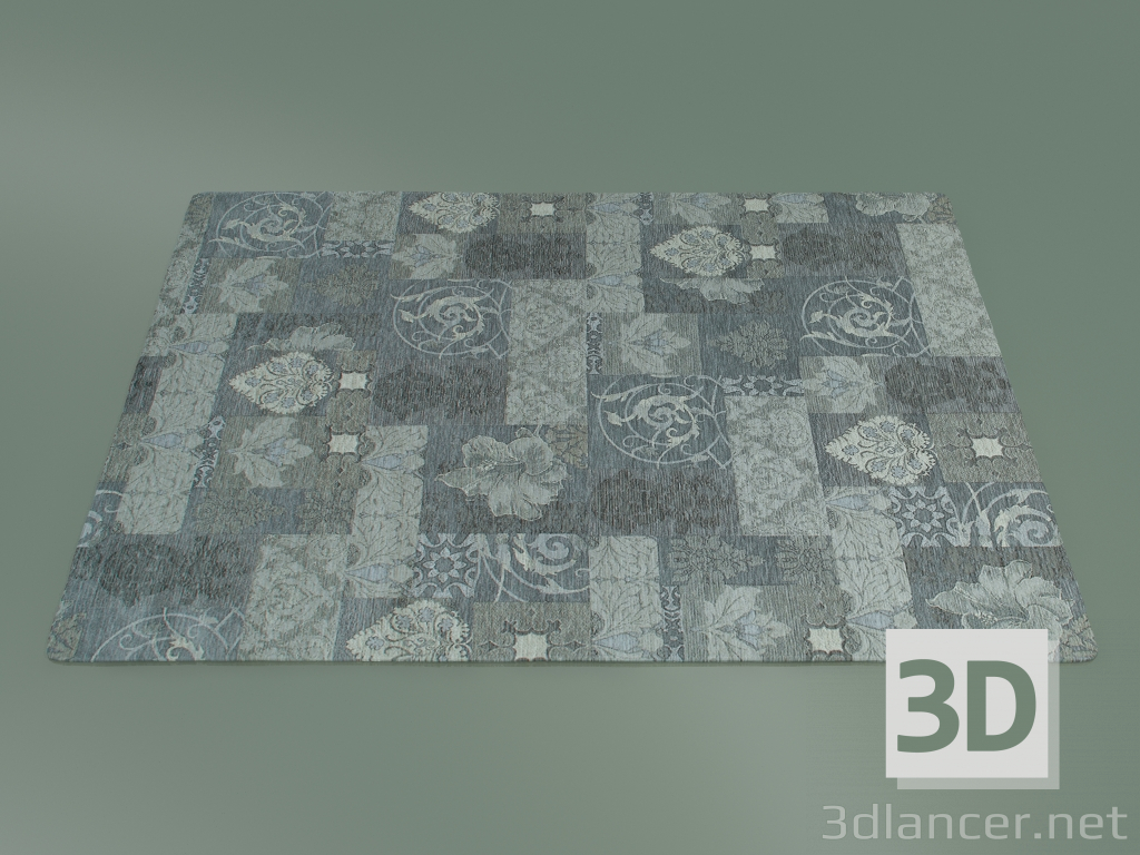 3d model Carpet Vintage (S32, Gray) - preview