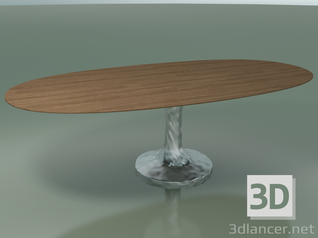 modèle 3D Table à manger ovale (137, laqué naturel) - preview