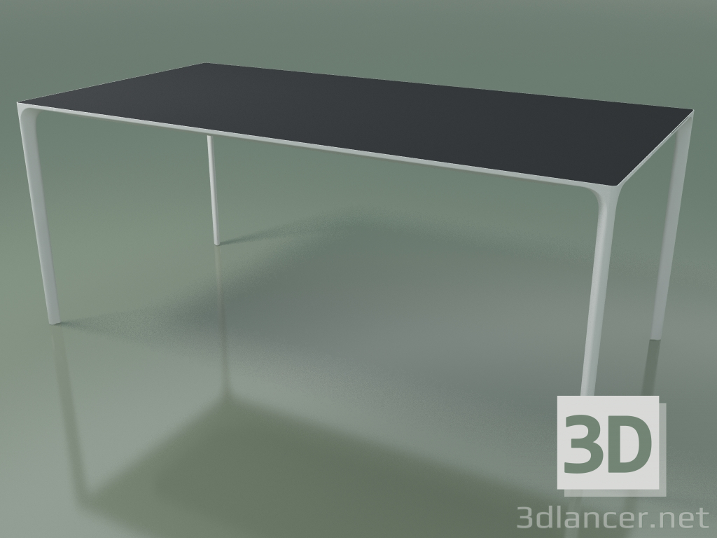 modello 3D Tavolo rettangolare 0803 (H 74 - 90x180 cm, laminato Fenix F06, V12) - anteprima