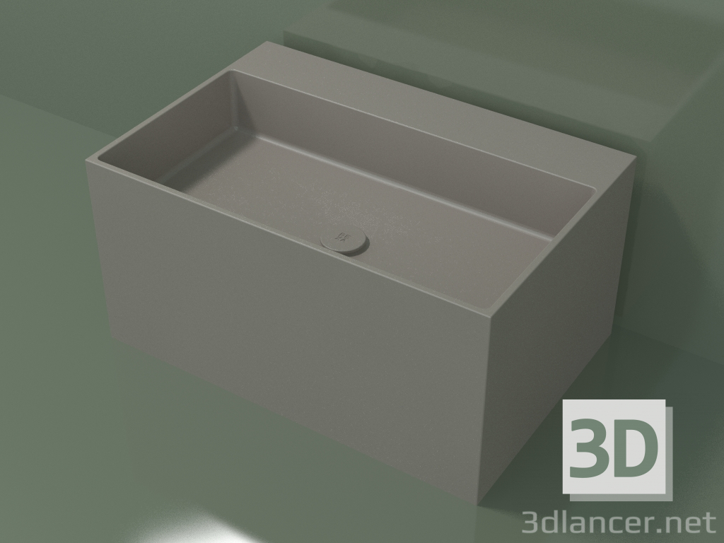 3D Modell Waschtischplatte (01UN42302, Ton C37, L 72, P 48, H 36 cm) - Vorschau