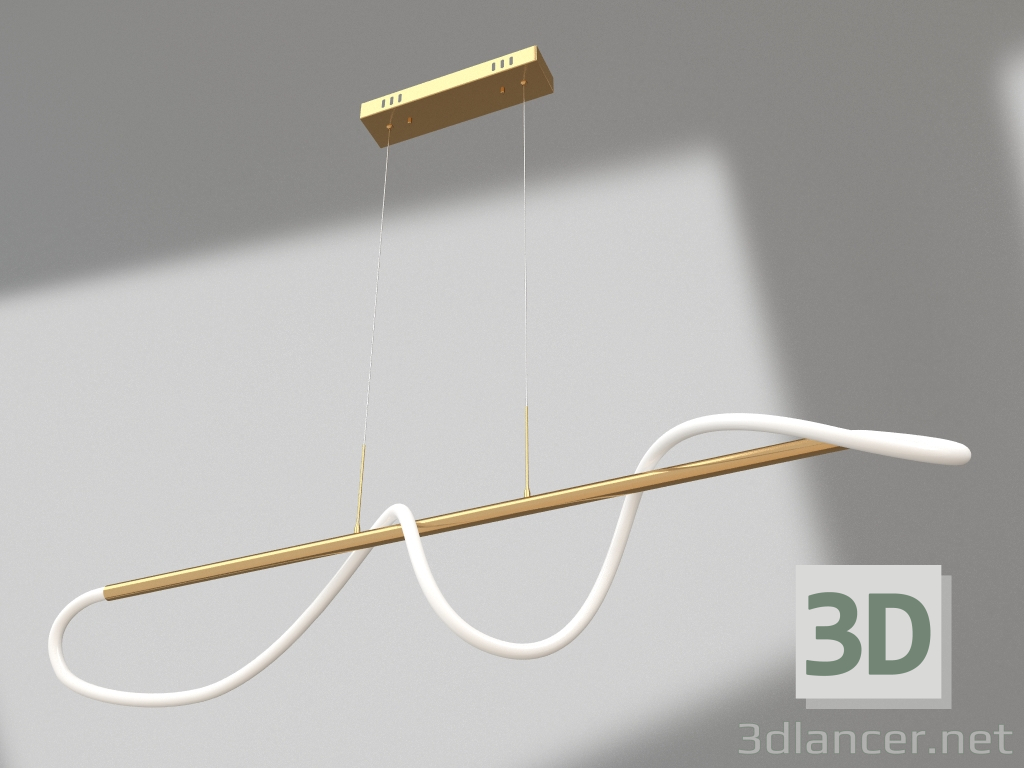 3D modeli Kolye ucu Dahlia altın (08041,33) - önizleme