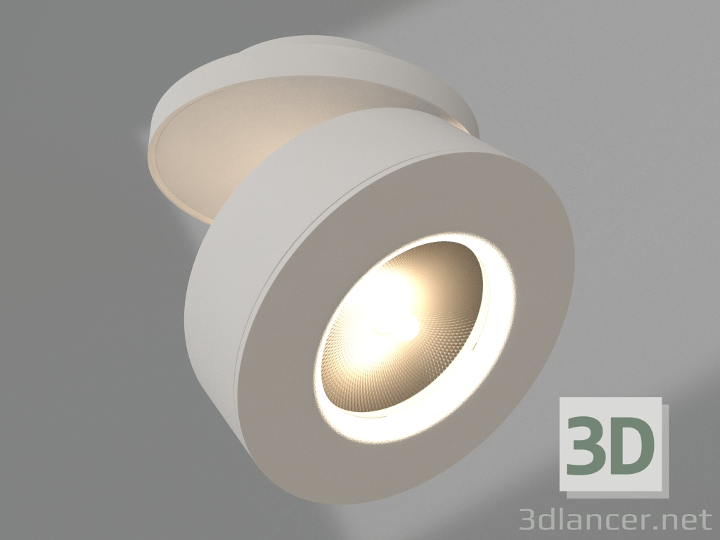 modello 3D Lampada LGD-MONA-BUILT-R100-12W Day4000 (WH, 24 gradi) - anteprima
