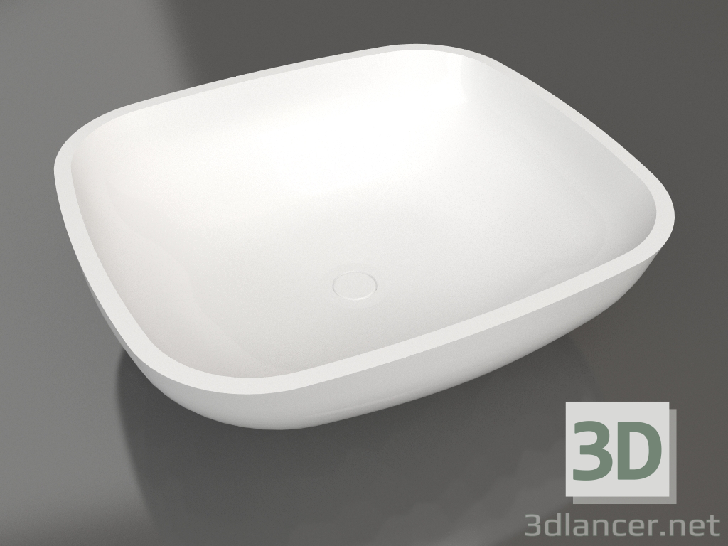 3D modeli Tezgah üstü lavabo GLORIA 08 - önizleme