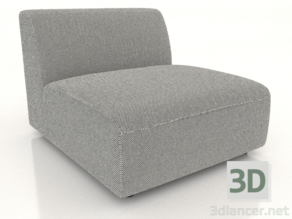 modello 3D Modulo divano 1 posto (XL) 83x100 - anteprima