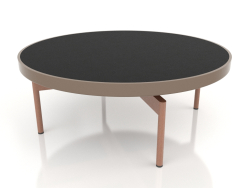 Round coffee table Ø90x36 (Bronze, DEKTON Domoos)