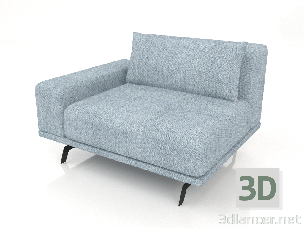 3d model Galaxy 3 sofa module - preview