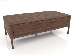 Table basse, finition placage noyer (120x60x41 cm)