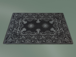 Carpet Baroque (S34, Black-Silver)