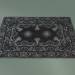 3d model Carpet Baroque (S34, Black-Silver) - preview