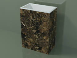 Freestanding washbasin (03R136101, Emperador M06, L 60, P 36, H 85 cm)