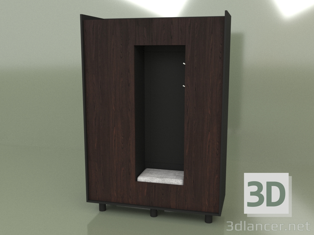 3D Modell Kleiderschrank im Flur (30143) - Vorschau