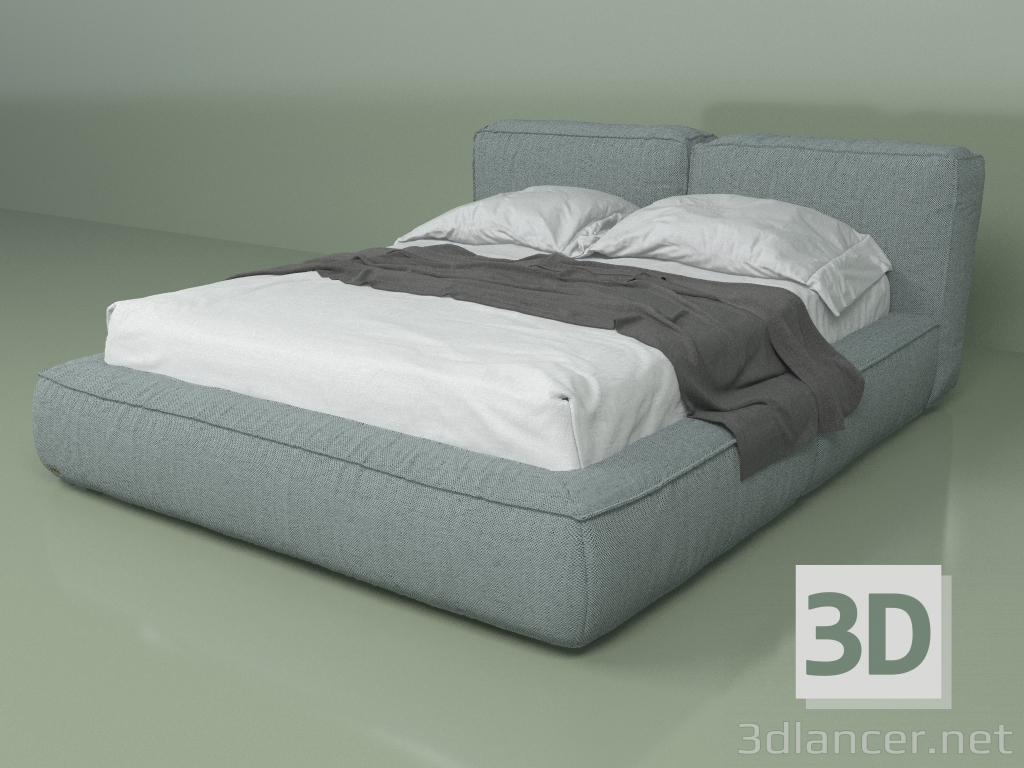 3 डी मॉडल डबल बेड पश्चिम 1.6 वर्ग मीटर - पूर्वावलोकन