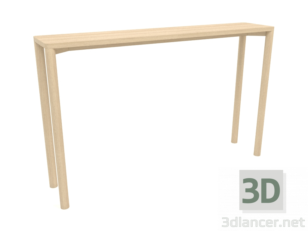 3 डी मॉडल कंसोल केटी 08 (1200x250x750, लकड़ी सफेद) - पूर्वावलोकन
