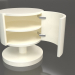 3d model Night table with open door TM 08 (D=450x500, white plastic color) - preview