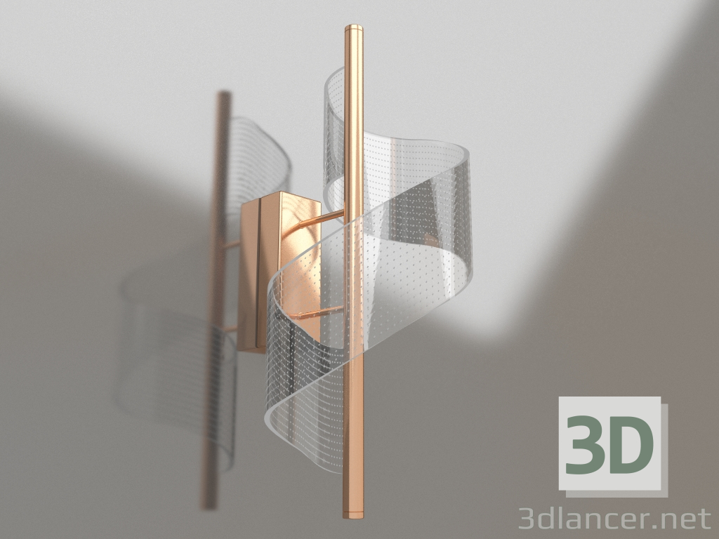 3D modeli Aplik Ilina altın (08042.33) - önizleme
